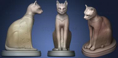 3D model Cat sitting (STL)